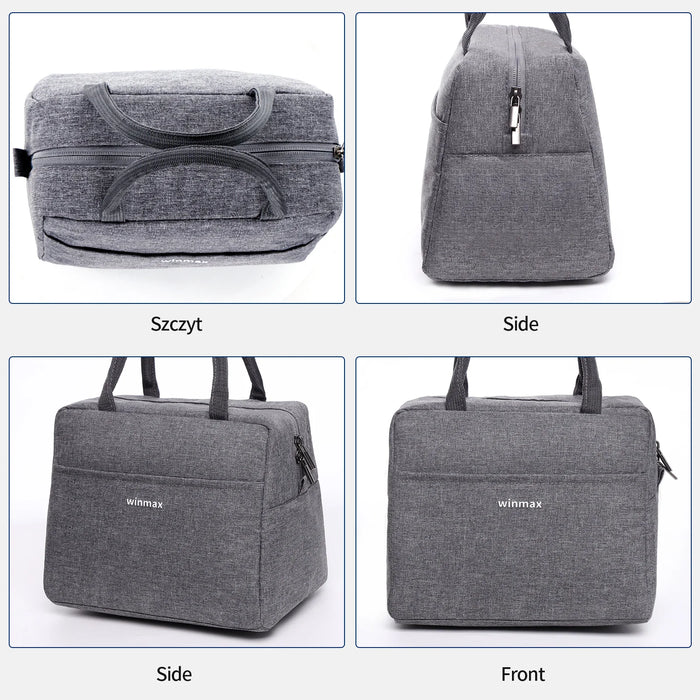 Lunch Box Thermal Bag Portable Waterproof Durable Wide Opening
