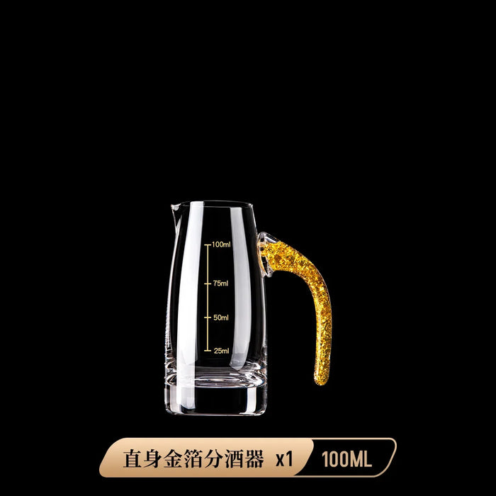 Crystal Liquor Spirits Shot Glasses Gift Box Gold Mountain Thick Bottom Wine Glasses Whiskey Glass Spirits Vodka Brandy Shot Cup