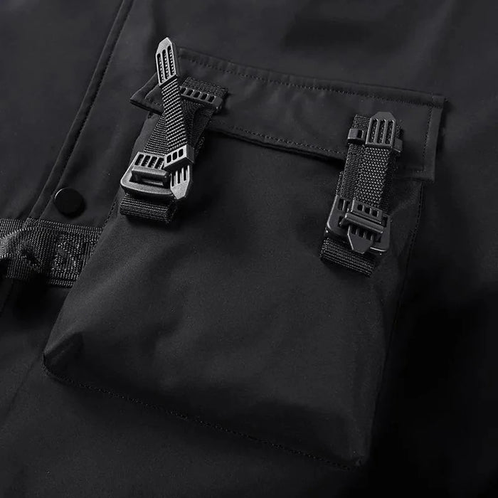 Mens American Street Workwear Jackets Zipper Pocket