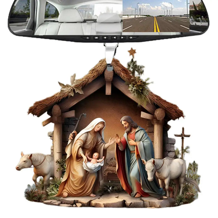 Christmas Nativity Scene Ornaments The Birth Of Jesus Decor Nativity Scene