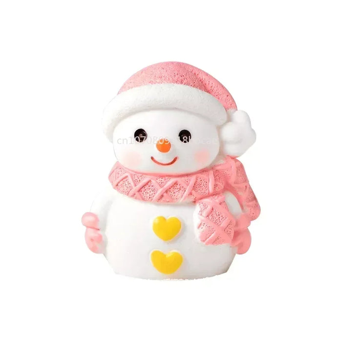 Christmas Santa Claus Snowman Figurine Miniatures Figurines