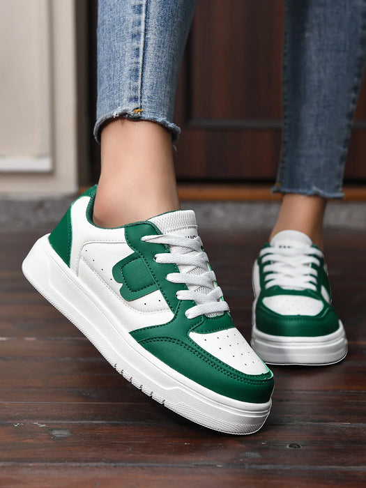 HKDQ Trendy Skate Shoes Unisex Platform Casual Sneakers Women Low-cut Comfortable Lightweight Outdoor Skateboard Shoes For Men