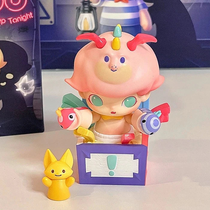 Dimmoo Is Not Allowed To Sleep Tonight. A Series Of Blind Boxes, Cute Surprise Boxes, Hand-made Creative Gift Ornaments.