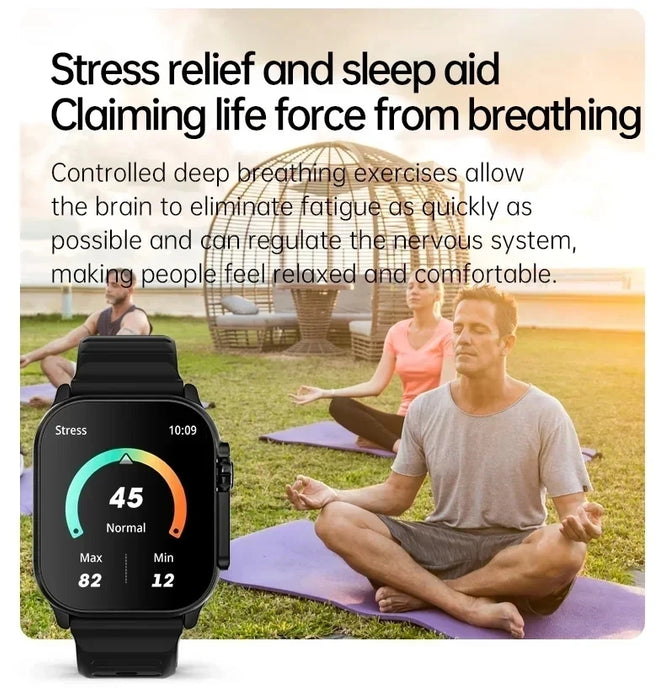 2025 New T900 Ultra Smartwatch 49mm 2.09" AMOLED Screen NFC Fitness Waterproof Watches for Man IWO Watch Ultra 9 Smart Watch Men