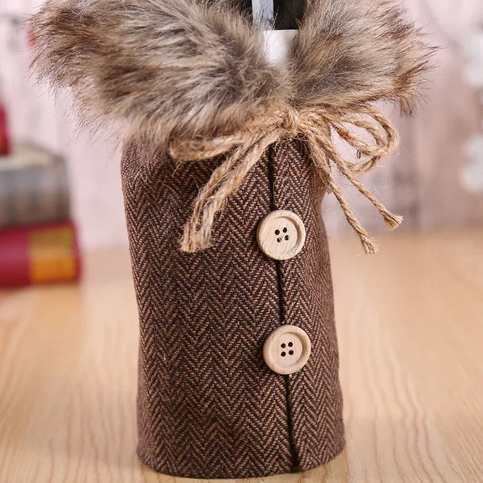 Christmas Wine Bottle Cover Merry Christmas Decorations