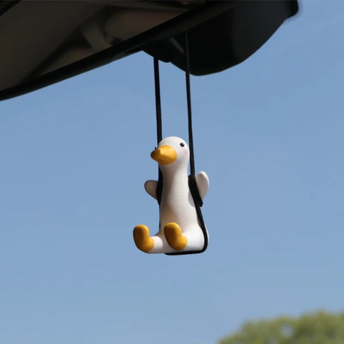 Cute Little Swinging Duck for Car Pendant Interior Accessories