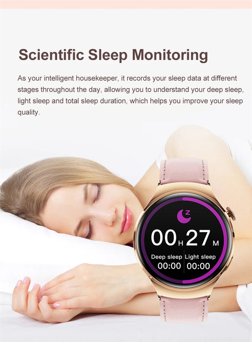 2025New GPS NFC Bluetooth Call Smartwatch Women Watch 4 mini Sports Track Heart Rate Oximetry Monitoring Health Smartwatch Woman