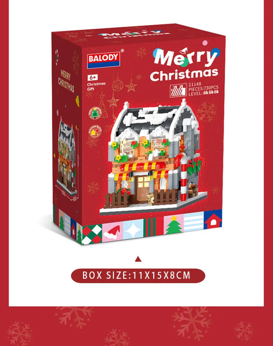 Christmas Gift Adults Particle Building Blocks Sets City View 3d Mini Brick Educational Toy for Children 6 To 12 Year Girl Gifts