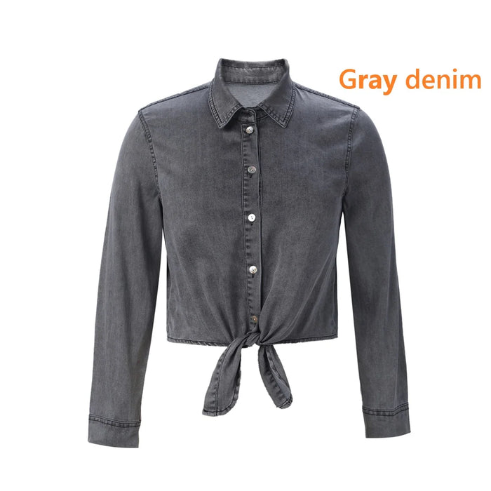 AP SS25 Women Lightweight Denim Wrap Blouse & Slip Dress