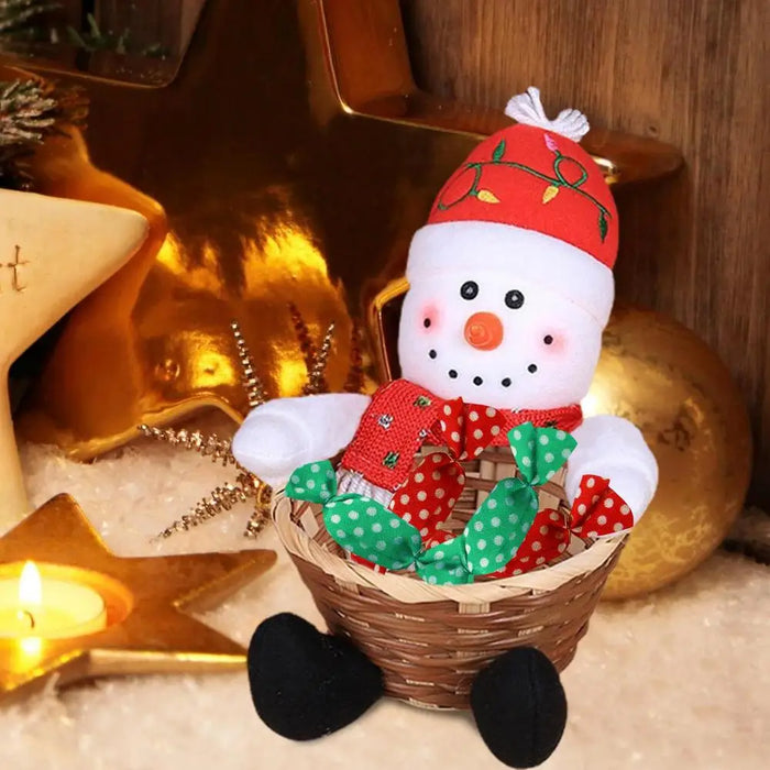 Christmas Candy Bowl Basket Christmas Table Decor Candy Holder