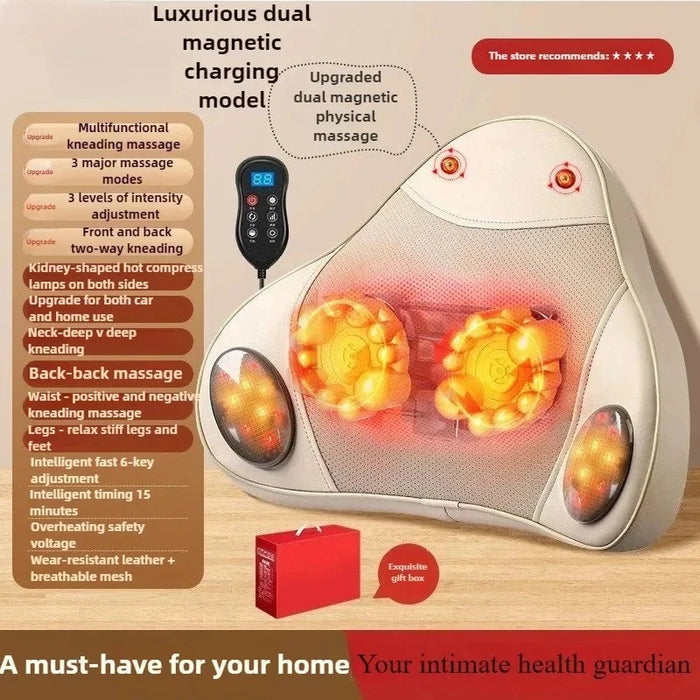 Intelligent Massager Cervical Back Waist Kneading Massager Whole Body Automatic Multi-function Vehicle Home Cushion Artifact