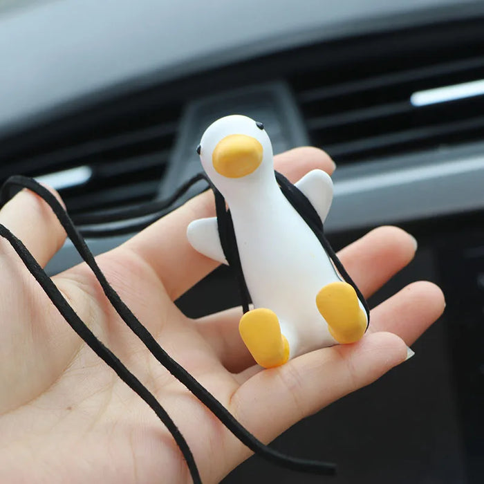 Cute Little Swinging Duck for Car Pendant Interior Accessories