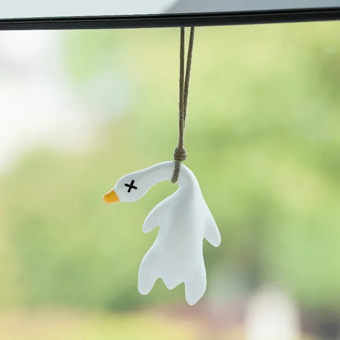 Roasted Swinging Goose White Roast Duckfor Car Interior Hanging Pendant