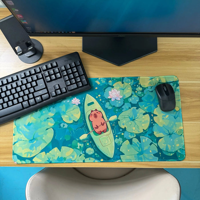 CUTE Capybara Mousepad INS Tide Round Keyboard Mat Table Mat Students Cabinet Gamer Desktop Mousepad Cup Mats Deskpad Home