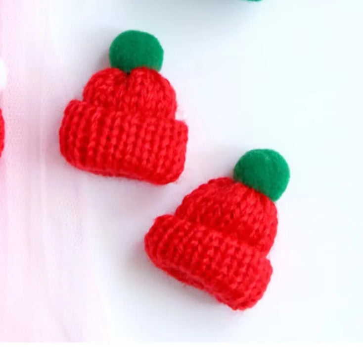 1pcs Mini Christmas Wine Bottle Covers Santa Hats Scarf