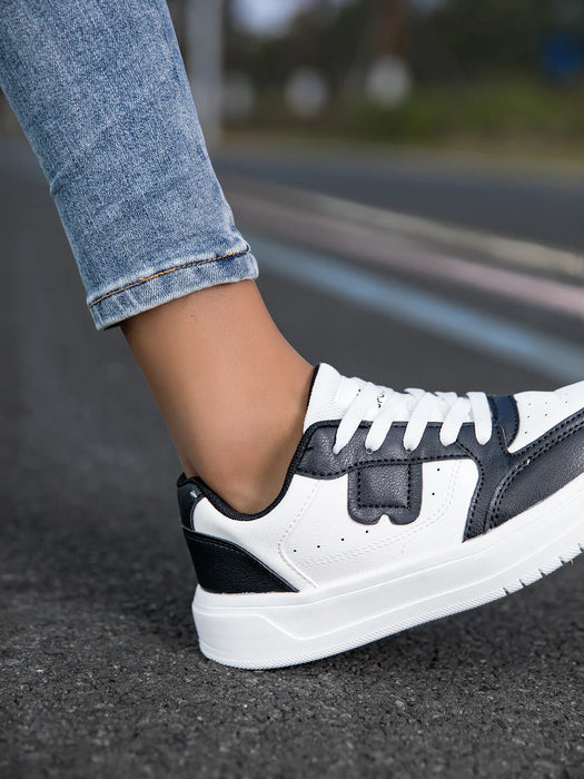 HKDQ Trendy Skate Shoes Unisex Platform Casual Sneakers Women Low-cut Comfortable Lightweight Outdoor Skateboard Shoes For Men