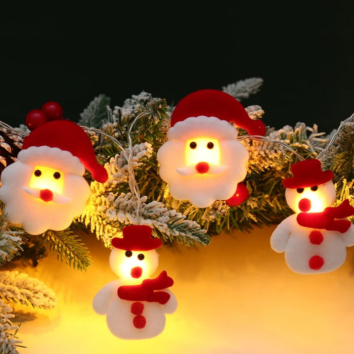 Christmas Santa Claus String Light Garland Xmas Tree Pendant