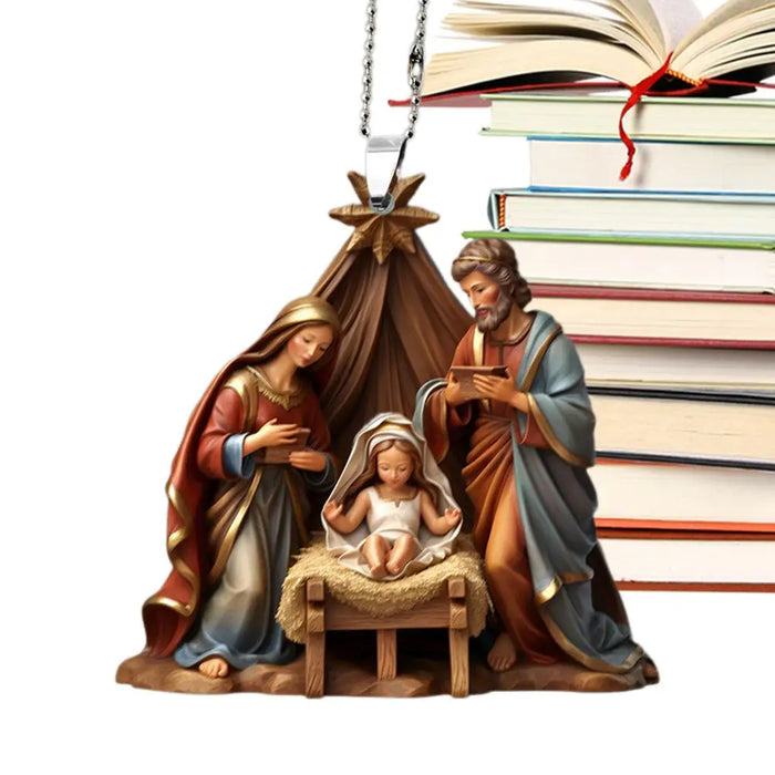Christmas Nativity Scene Ornaments The Birth Of Jesus Decor Nativity Scene