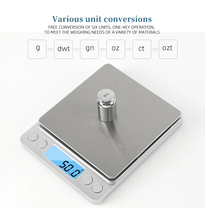 Protable Multiple specifications of digital kitchen scales precision scales food and jewelry scales postal scales