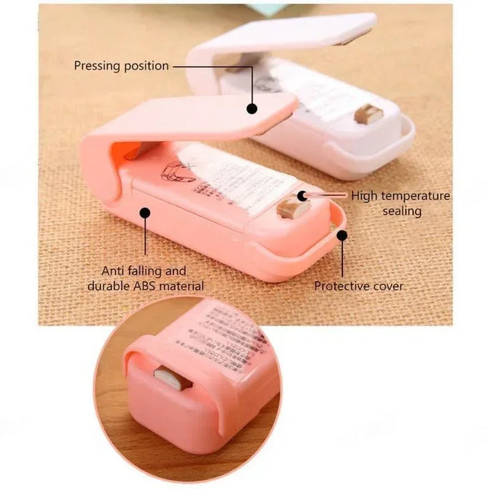 Mini Multi-function Sealer Plastic Storage Bag Sealing Machine Close Keeping Fresh Seal Food Snack Kitchen Tool cozinha