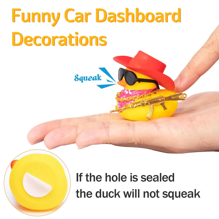 Rubber Duck Car Ornaments for Dashboard Decorations