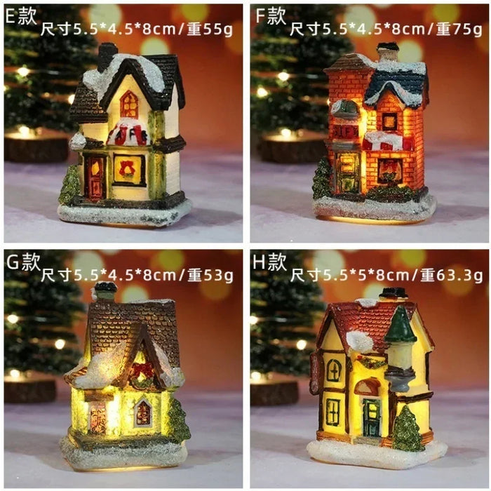 Christmas Home Decoration Miniature Village House Building Ornaments