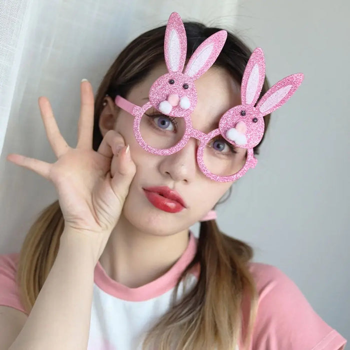 Creative Easter Glasses Eye Wear Accessories Party Decor Easter Headbands Chick Bunny Glasses DIY Gift Funny Glasses Men Women