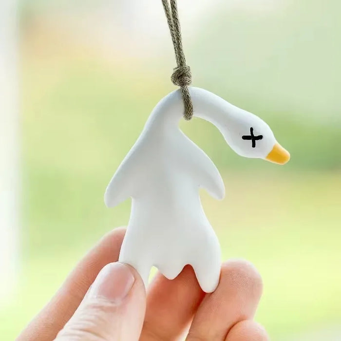 Roasted Swinging Goose White Roast Duckfor Car Interior Hanging Pendant