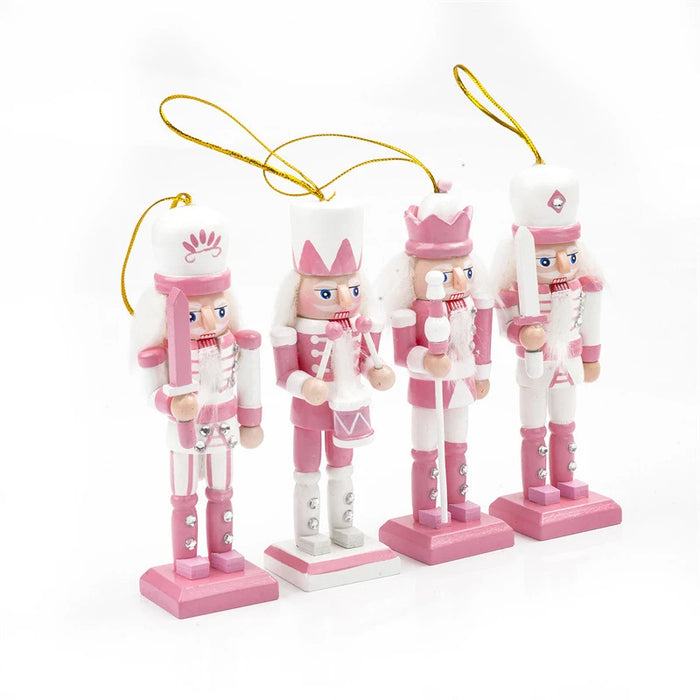 12cm Nutcracker Miniatures Pink Series Nutcracker Puppet