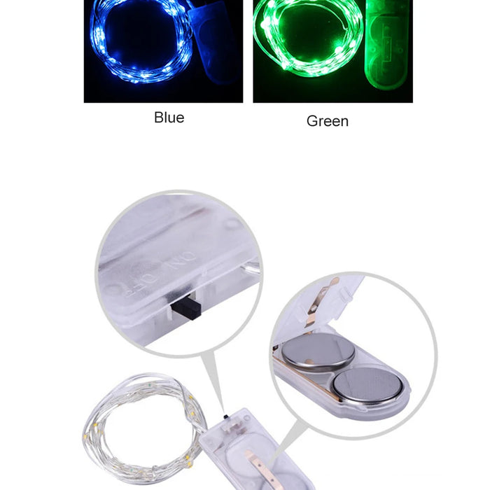 1M 2M 3M 5M LED Copper Wire String Lights Fairy Light Outdoor Garland