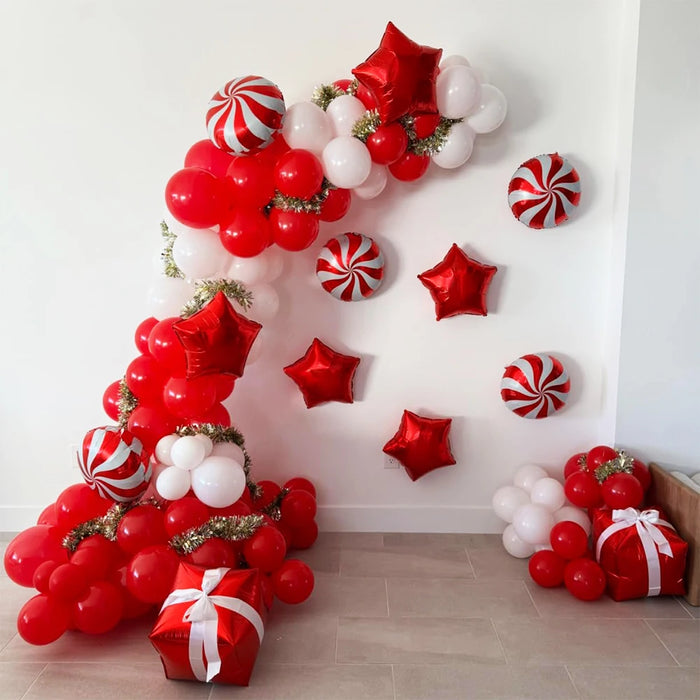 Christmas Balloon Garland Arch Matte Red Balloon