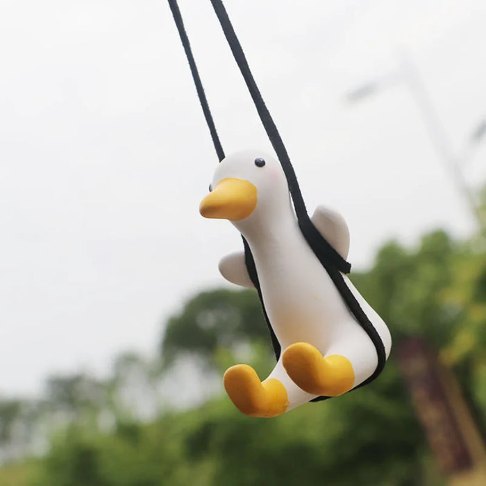 Cute Little Swinging Duck for Car Pendant Interior Accessories