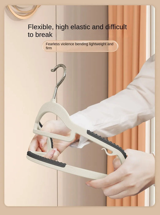 10PCS Clothes Hanging Household Hangers Non-slip Dormitory Bedroom Special Storage Clothes Hanging No Trace