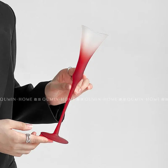 Vintage Grey Red Goblet Frosted Red Wine Glasses Champagne Glasses Home Wine Glasses Ssparkling Wine
