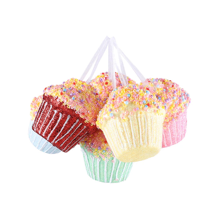 Mix Cute Candy Donuts Cupcake Ice Cream Cone Christmas Ornaments