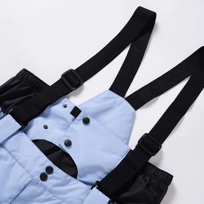 Unisex Suspenders Ski Pants Waterproof Warm and Breathable