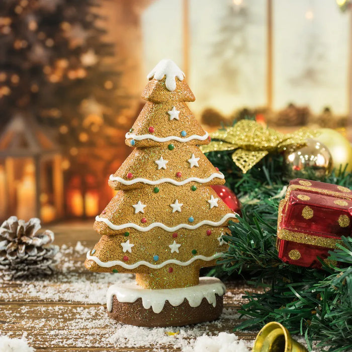 Vilead 15cm Resin Gingerbread Christmas Tree Figurines