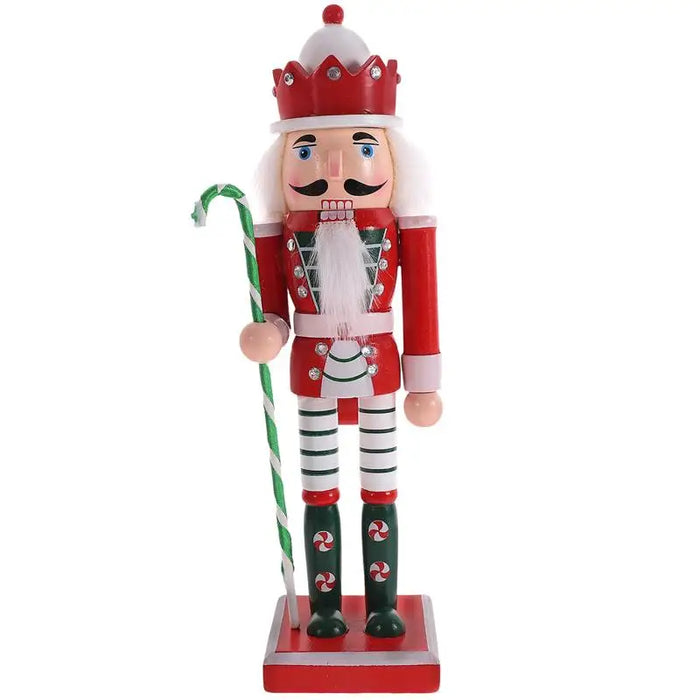 Christmas Nutcracker Figure Soldier Wooden Vintage Puppet Creative Handicrafts Gift