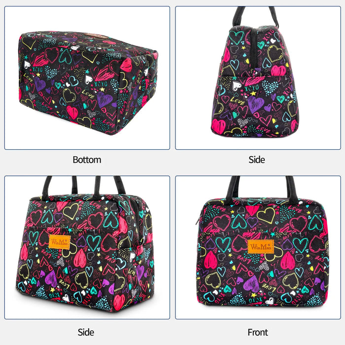 Lunch Box Thermal Bag Portable Waterproof Durable Wide Opening