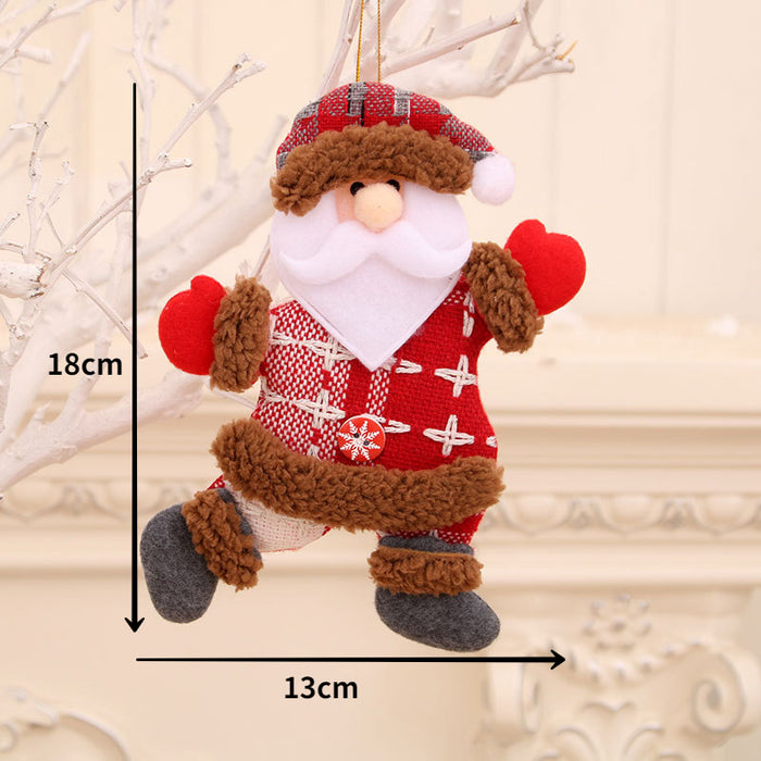 Christmas Santa Snowman Deer Doll Decoration