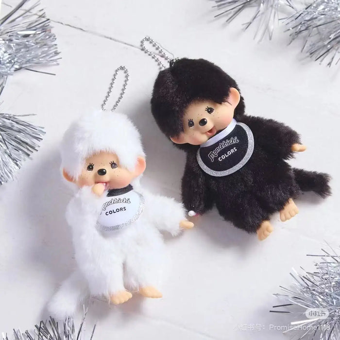 Cute15cm Monchichi Couple Stand Cute Fashionable Multiple Doll Machines Backpack Pendants Desktop Ornaments Exquisite Gift