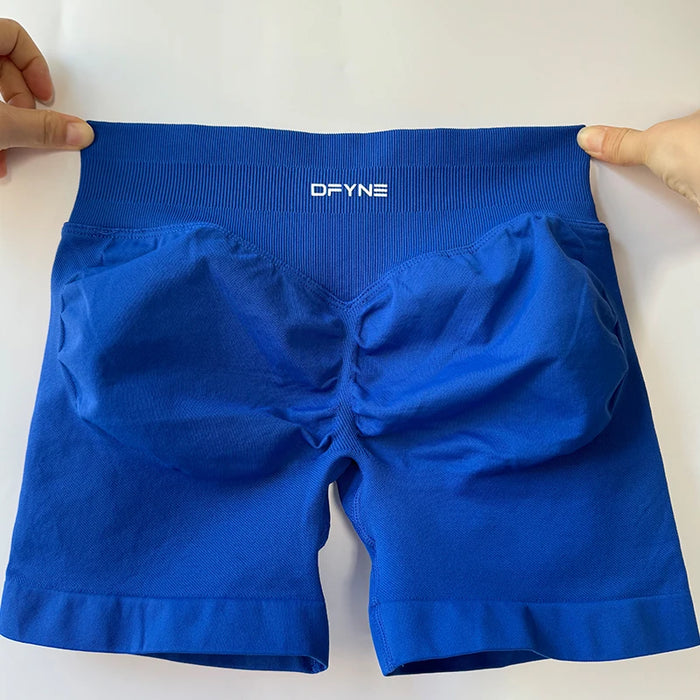 Impact Shorts 4.5'' Low Waist Seamless Yoga Shorts Scrunch Bum Gym Shorts Women Workout Biker Stretch Fitness Short XS-XL