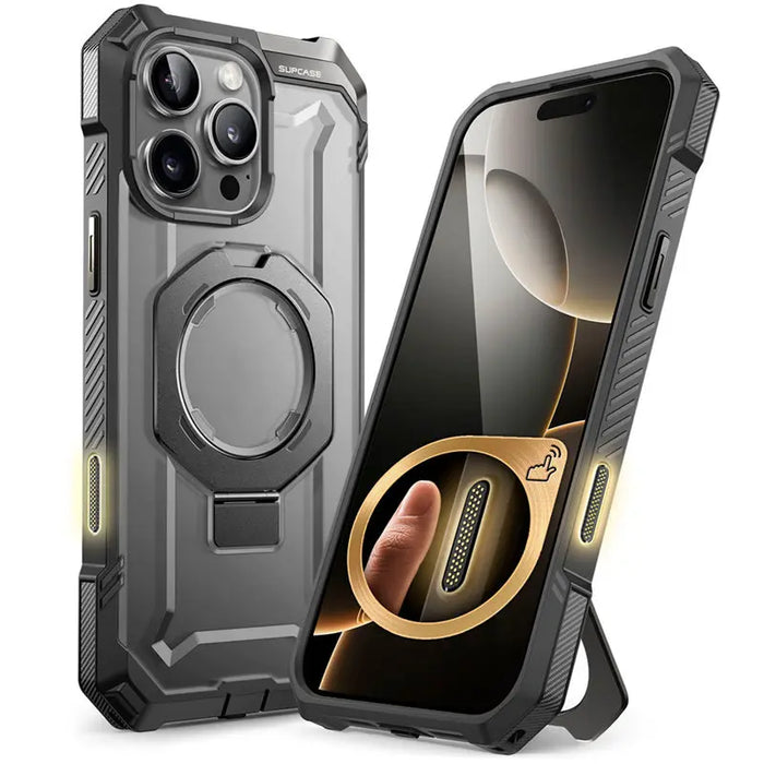 SUPCASE For iPhone 16 Pro Max Case with Camera Control Capture Button UB Grip Heavy Duty Rugged Magnetic Phone Case with Stand