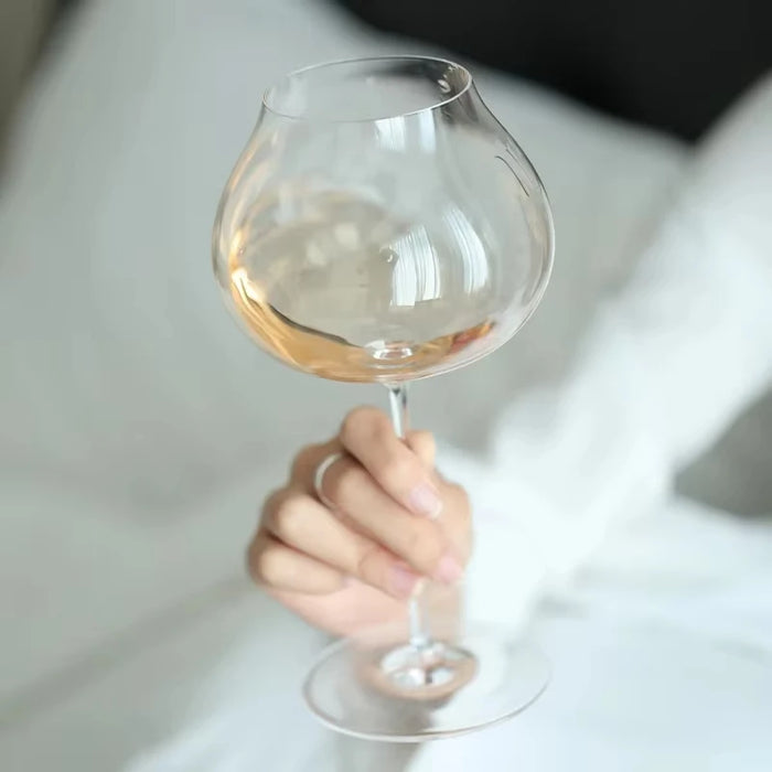 760ml Large Size Slovakia Style Super Thin Crystal Burgundy Goblet Dark White Wine Glass Sommelier Exclusive Tasting Wine Glass