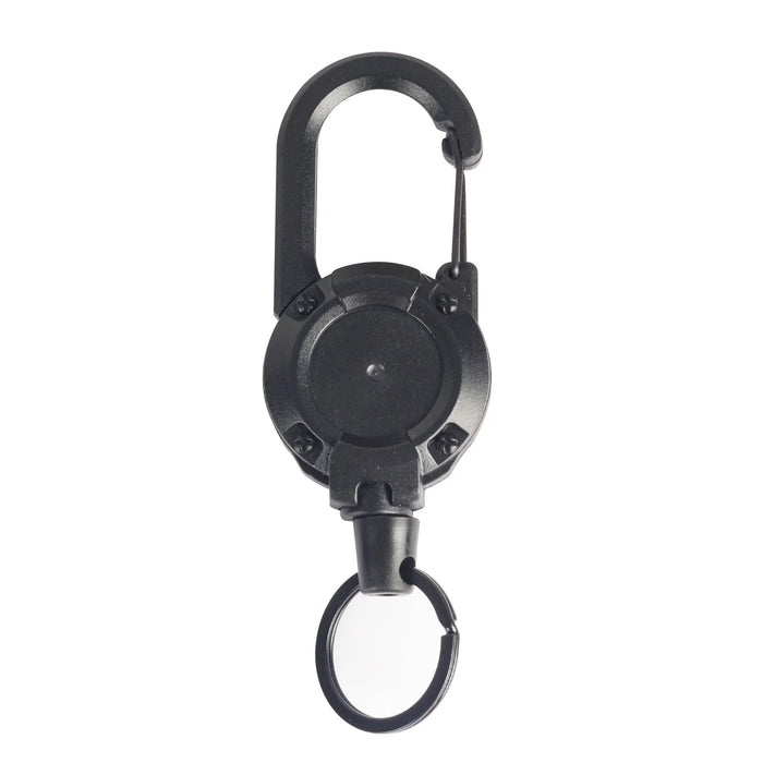 Anti-theft Metal Easy-to-pull Buckle Rope Elastic Keychain Sporty Retractable Key Ring Anti Lost Yoyo Ski Pass ID Card
