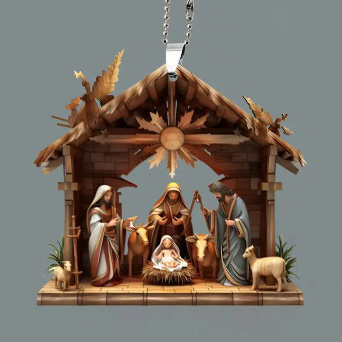 Nativity Scene Ornaments The Birth Of Jesus Decor Nativity Scene