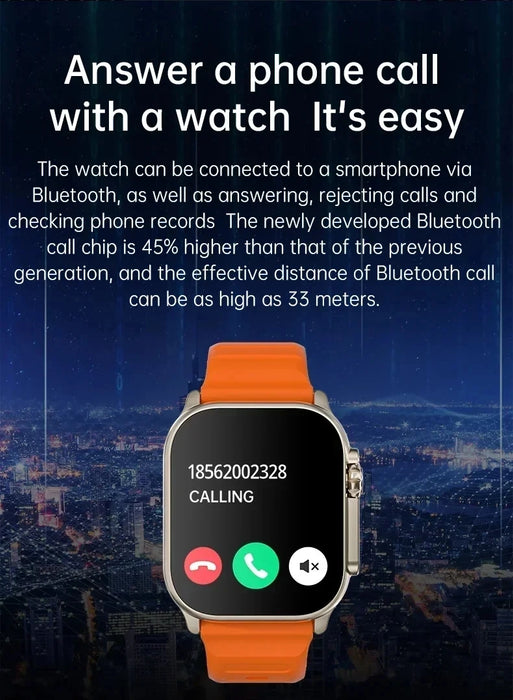 2025 New T900 Ultra Smartwatch 49mm 2.09" AMOLED Screen NFC Fitness Waterproof Watches for Man IWO Watch Ultra 9 Smart Watch Men