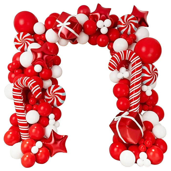 Christmas Balloon Garland Arch Matte Red Balloon