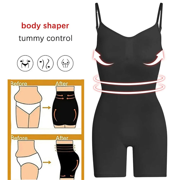 Bodysuit For Women Tummy Control Shapewear Seamless High Waist Flat Belly Belt Stretch Shapewear Body Shaper 