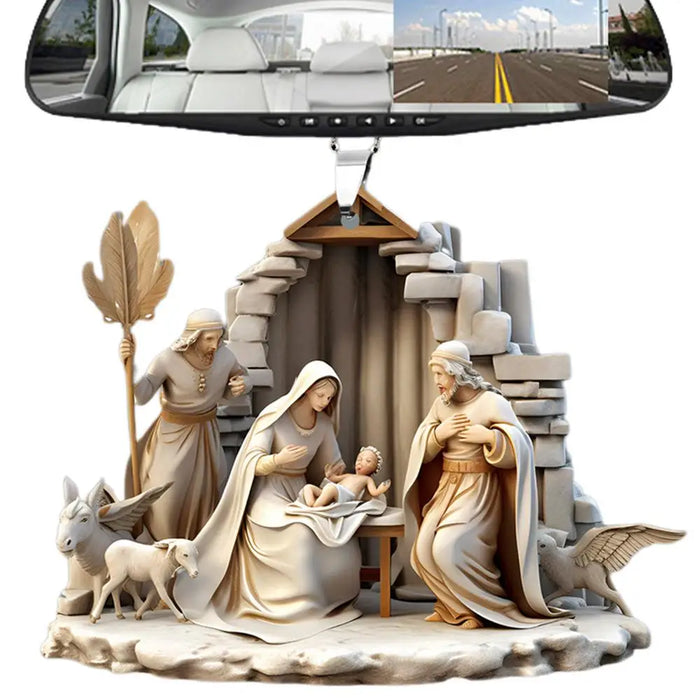 Christmas Nativity Scene Ornaments The Birth Of Jesus Decor Nativity Scene